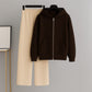 Zipper With Beige Flapper