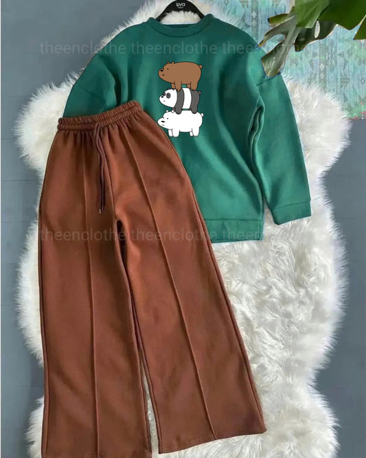 Sweatshirt with Flapper Trouser