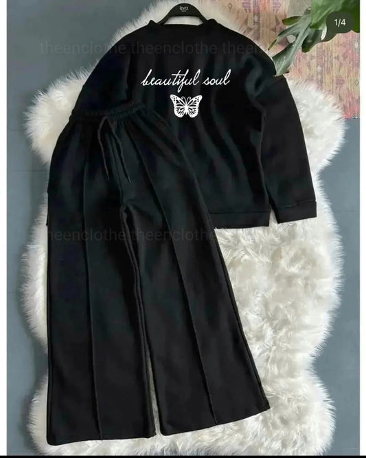 Sweatshirt with flapper trouser