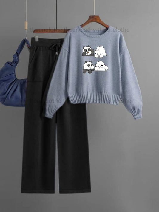 Sweatshirt with Flapper Trouser