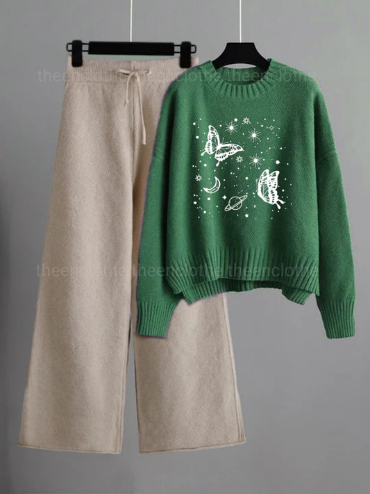 Sweatshirt with Flapper Trouser