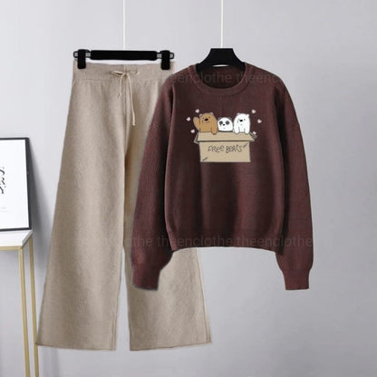 Sweatshirt with Flapper Trouser