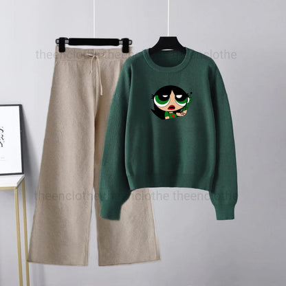 Sweatshirt with Flapper Trouser