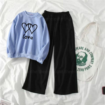 Sweatshirt with Flapper Trouser