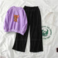 Sweatshirt with Flapper Trouser