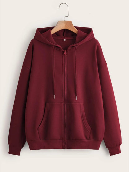 Maroon Zipper