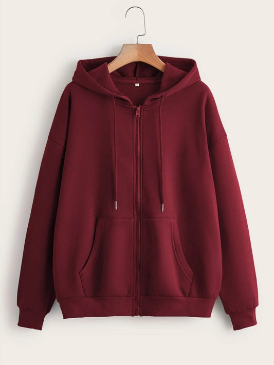 Maroon Zipper