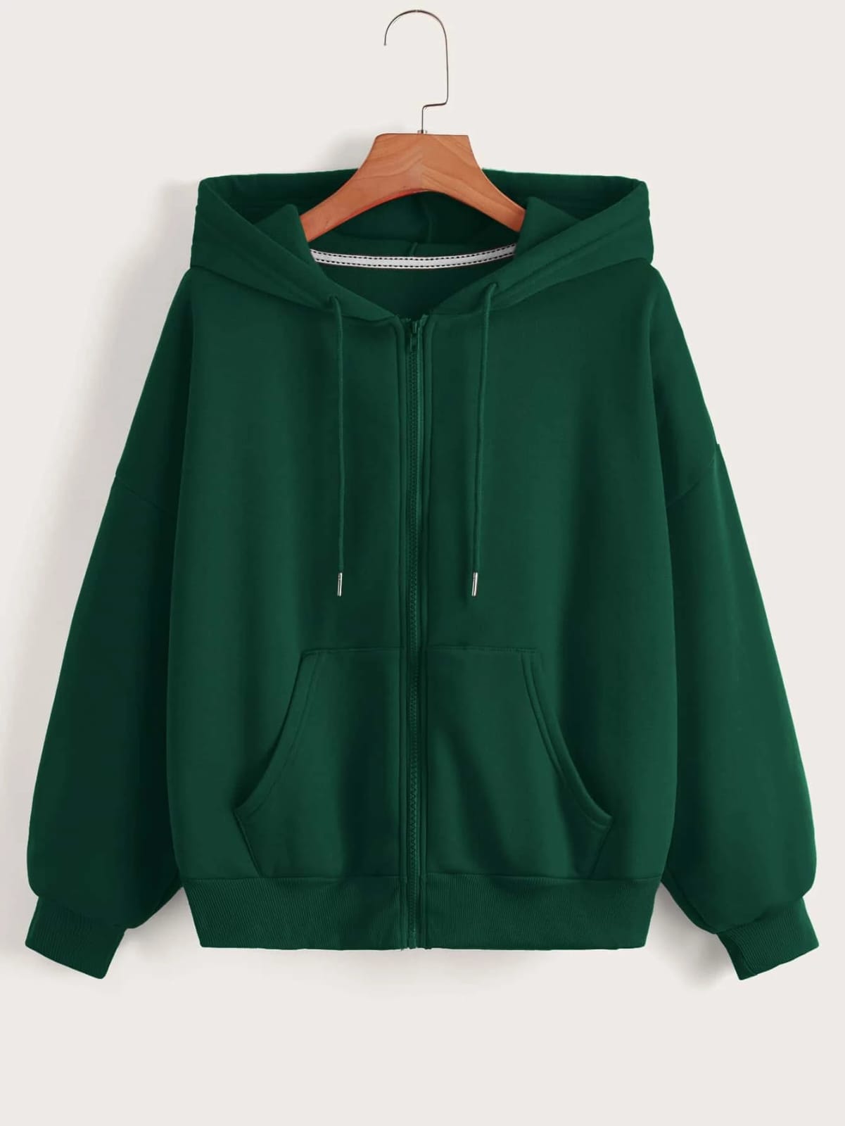 Bottle green Zipper