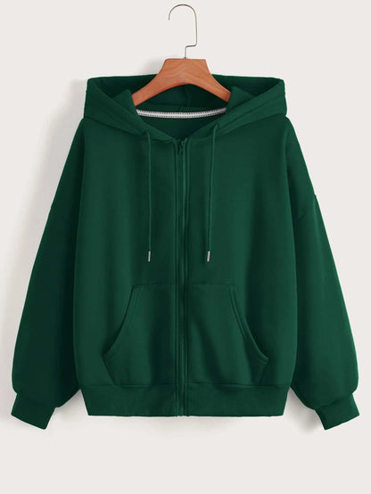 Bottle green Zipper