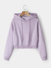 Lilac Crop Hoodie
