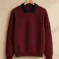 Black Collar Sweatshirt