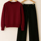 Sweatshirt With Black Wide Leg Jeans