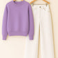 Sweatshirt With White Wide Leg Jeans
