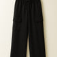 Black Cargo Flapper Trousers