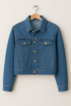 MIDBLUE CROP DENIM JACKET