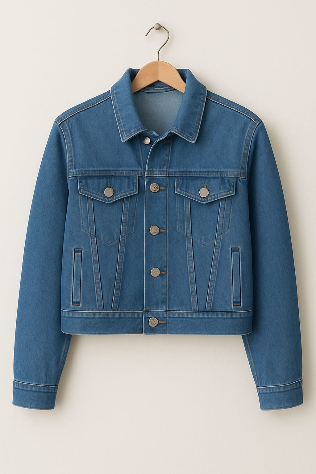 MIDBLUE CROP DENIM JACKET