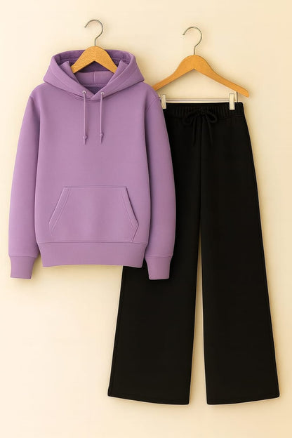 Hoodie With Black Flapper Trouser