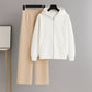 Zipper With Beige Flapper