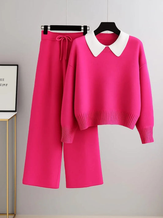 Collar Sweatshirt With Flapper