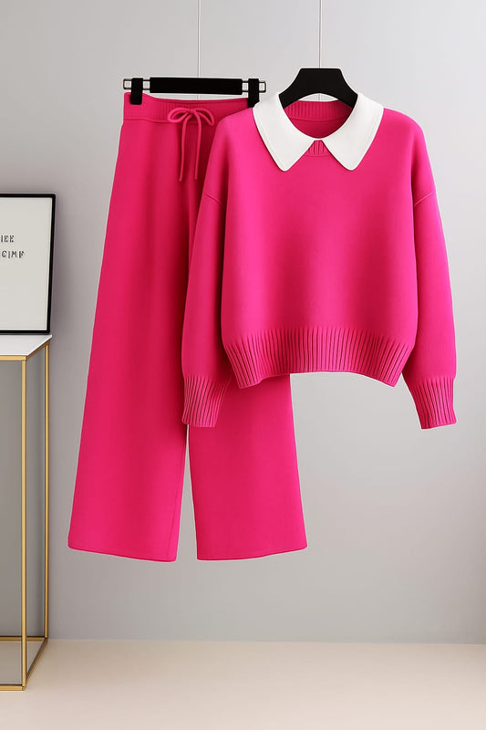Collar Sweatshirt With Flapper