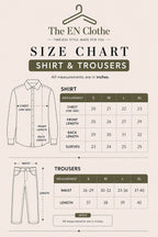 Navy Blue Button Down Shirt With Beige Flapper Trouser