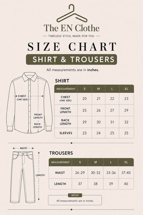 Black Button Down Shirt With White Inner & Black Flapper Trouser