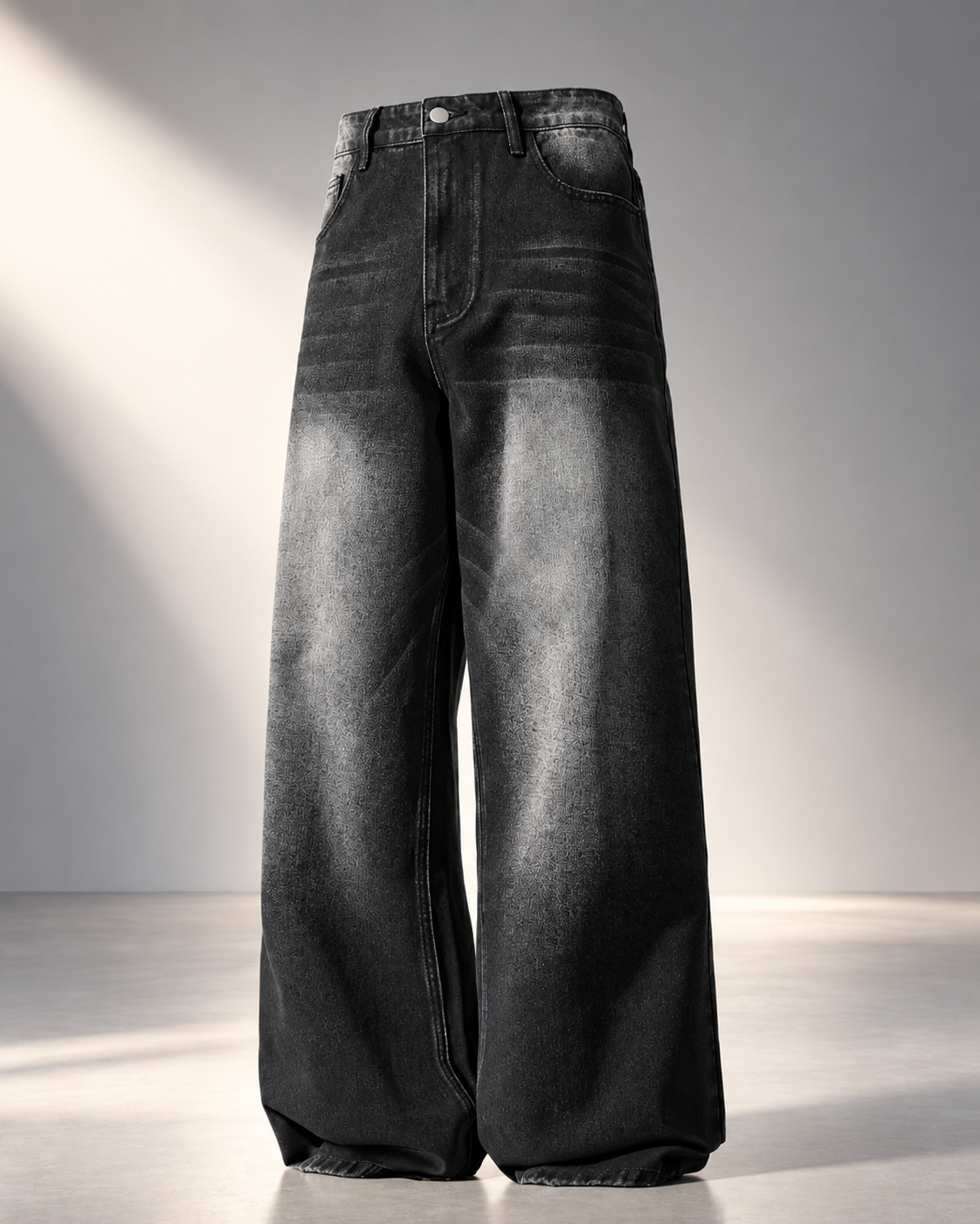 Vintage Black Faded Jeans