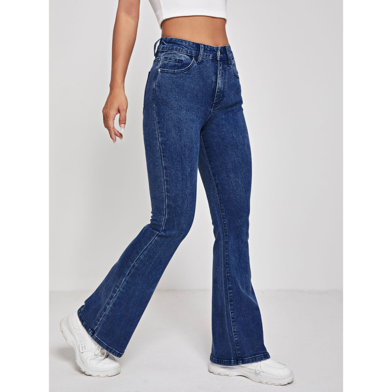 Bell Bottom Navy Blue Jeans