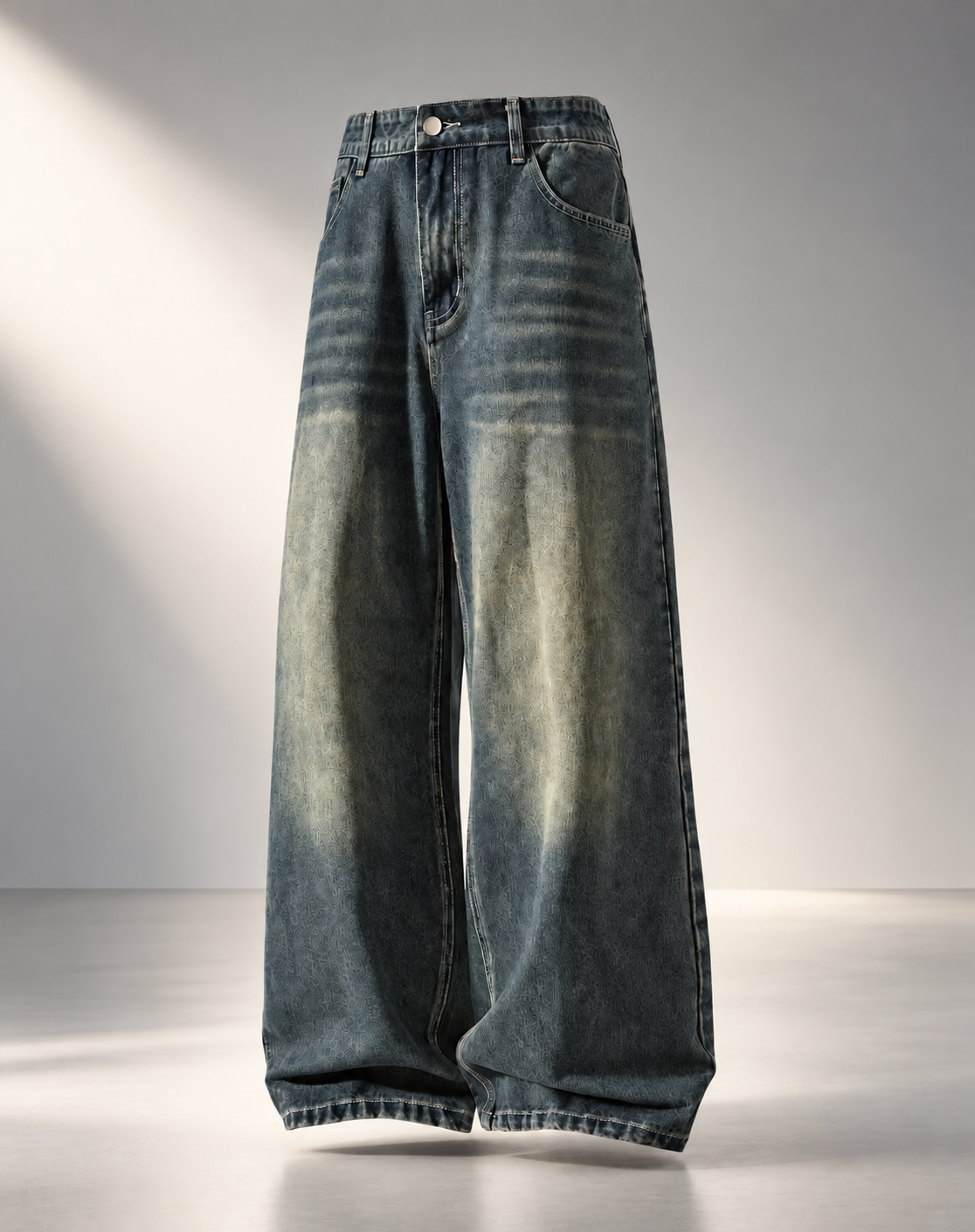 Vintage Greenish Faded Jeans
